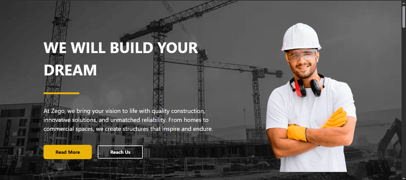 Web Solution for Construction Company